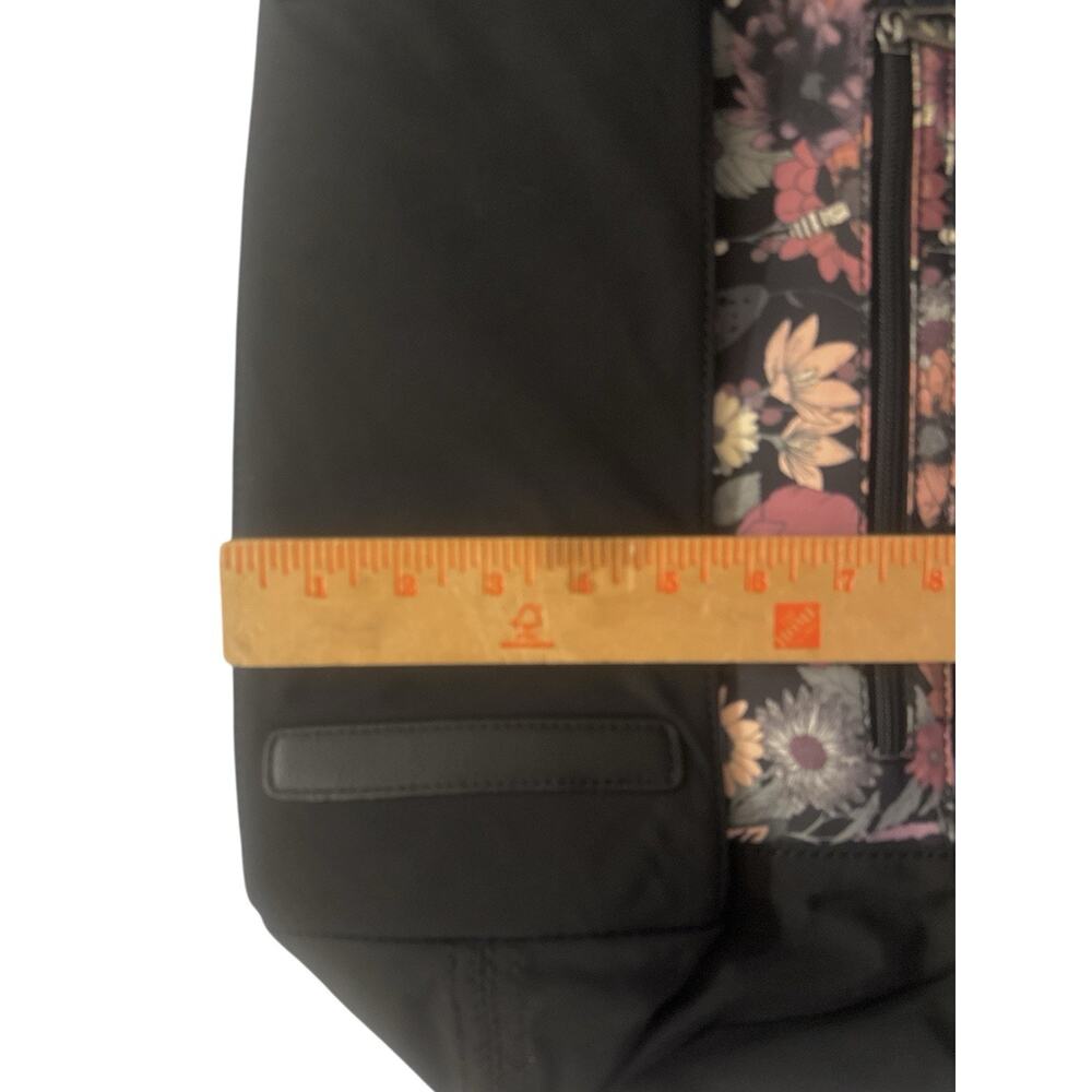 Sakroots Travel Tote Purse New Adventures Graphite Bloom Black Floral Bag Charm - Picture 15 of 16